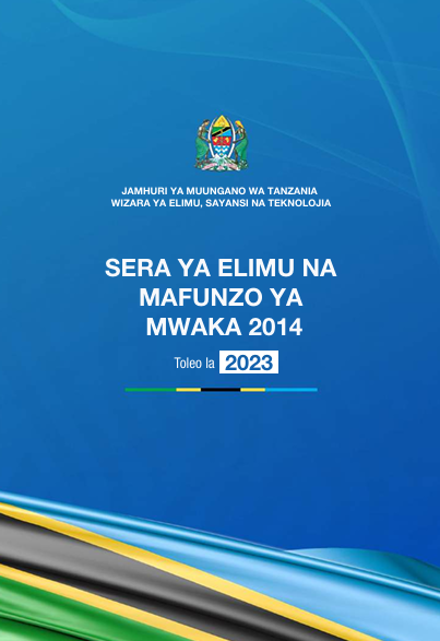 SERA YA ELIMU MWAKA 2014 TOLEO LA 2023